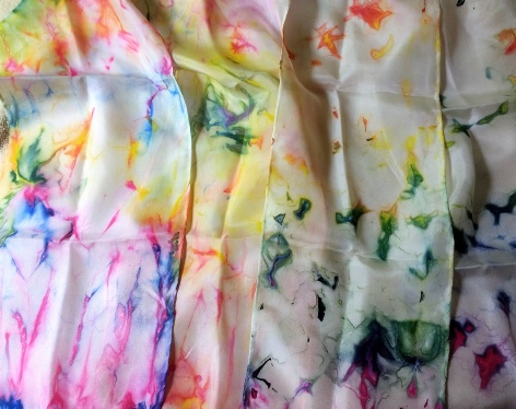 Tie Dye Style Silk Scarf Painting Kit